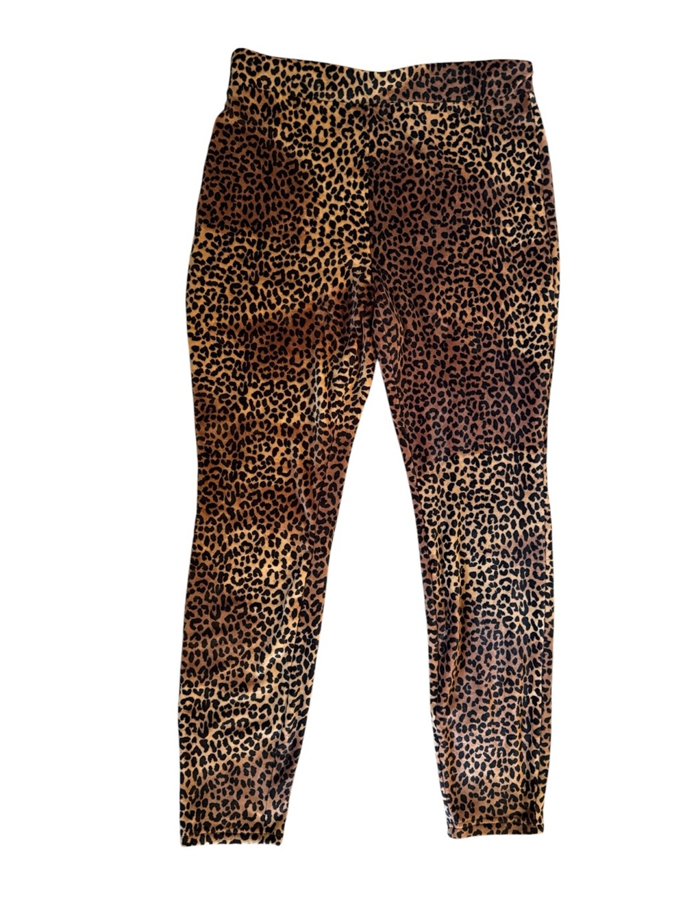Lands End Leopard Print Stretch Leggings - Fun and Soft!